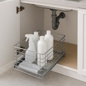 15 Pull-Out Under-Sink Slide-Out Organizer Basket