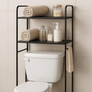 16 Over-The-Toilet Storage Shelf - Space-Saving Bathroom Organizer