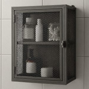29 All-Metal Mesh Bathroom Cabinet - Wall-Mounted Medicine Cabinet