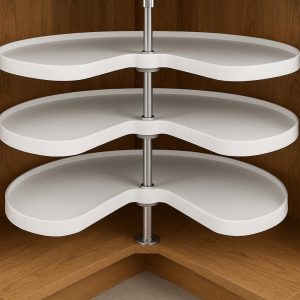 6 360-Degree Rotating Tiered Lazy Susan for Corner Cabinets