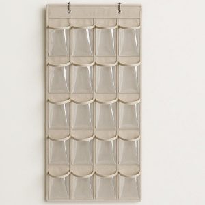 9 Hanging Over-The-Door Storage Organizer with Clear Pockets